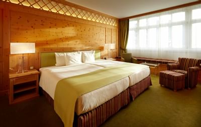 View of the Deluxe Doble room at Precise Seehof Davos Klosters h