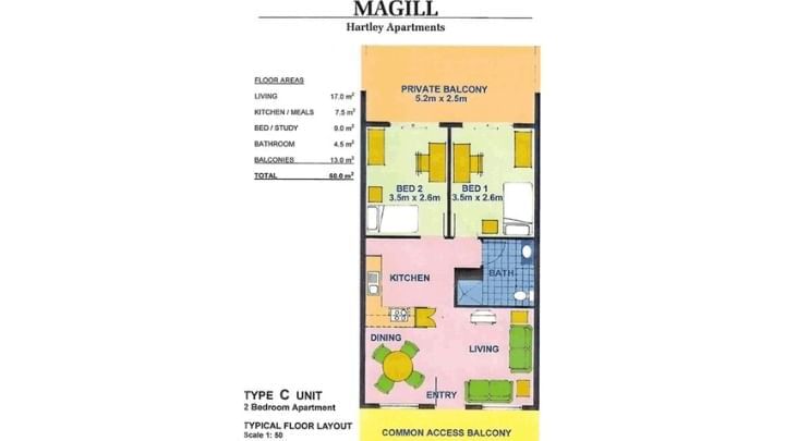 2 Bedroom Floor Plan