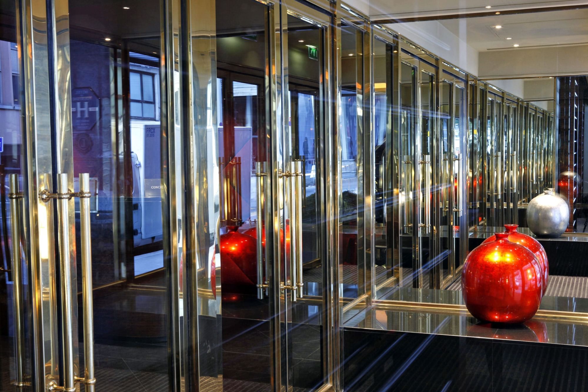 Entrance to the lobby lounge area at Warwick Paris Champs Elysées