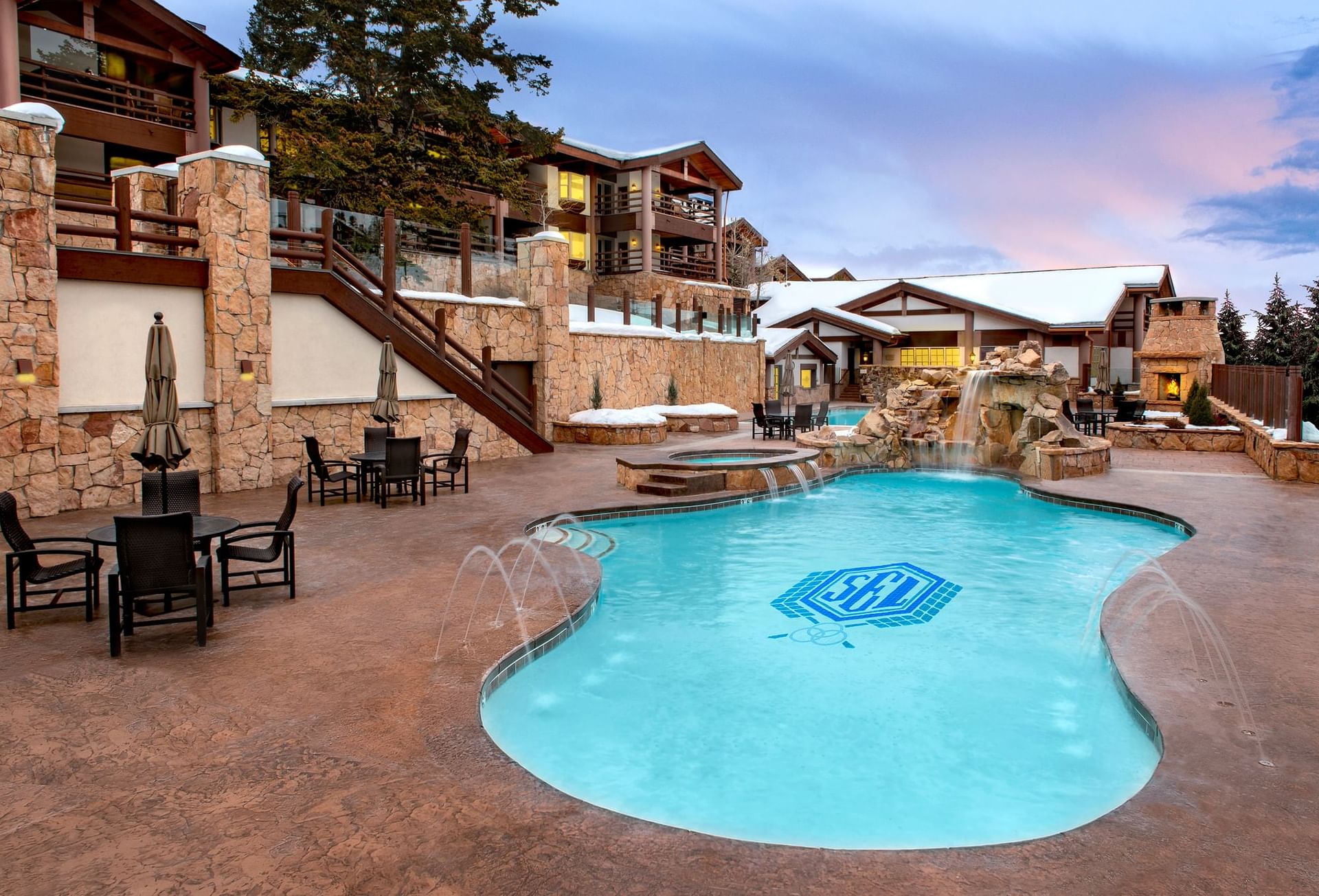 Outdoor pools and hot tubs at Stein Eriksen Lodge