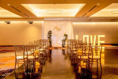 Wedding ceremony arrangement at Atlantica Hotel Halifax