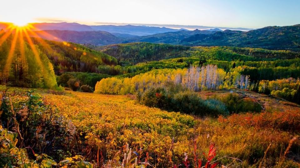 Ariel view of Emerald Mountain near Legacy Vacation Resorts