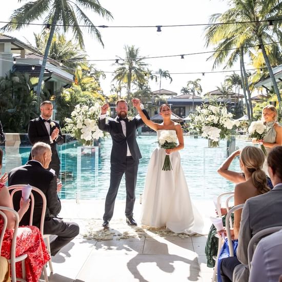 Poolside Wedding