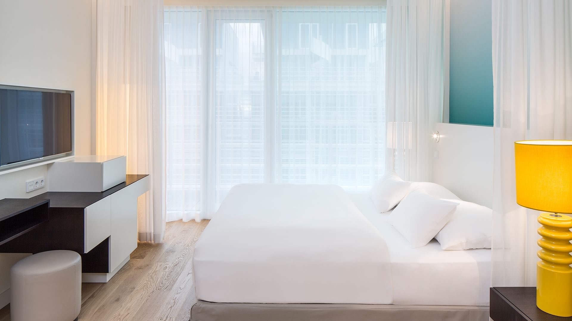 Large bed, Superior Room at Falkensteiner Hotel Jesolo