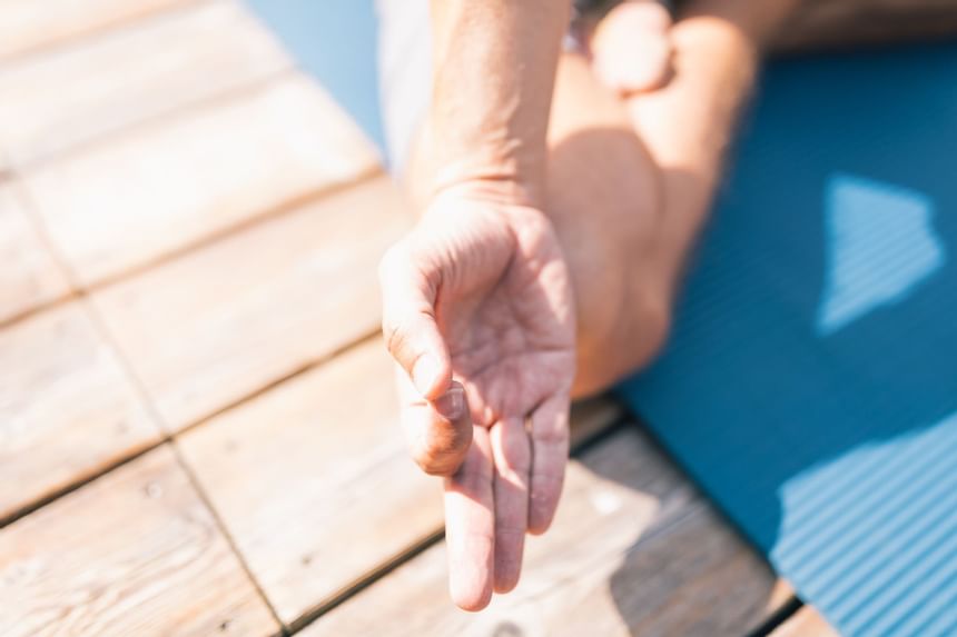 Personal Yoga Stunden im Hotel Liebes Rot Flüh, Haldensee Tirol