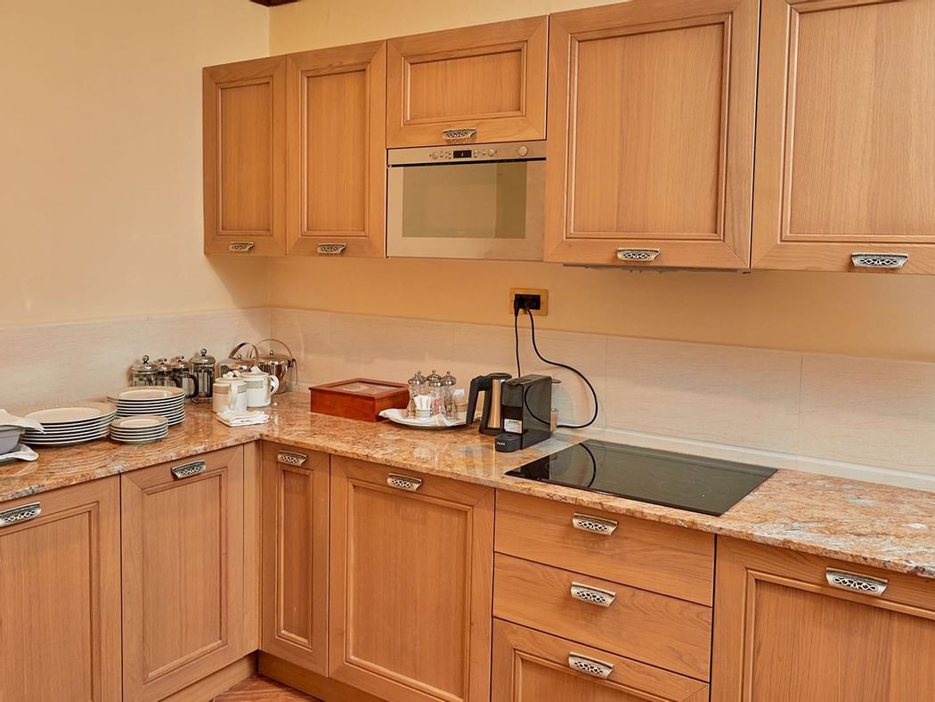Kitchen pantry area in Presidential Suite at Goma Serena Hotel