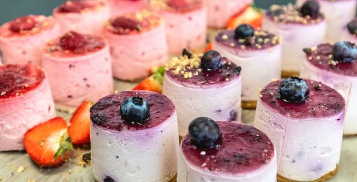 Colorful Desserts served at Gorse Hill