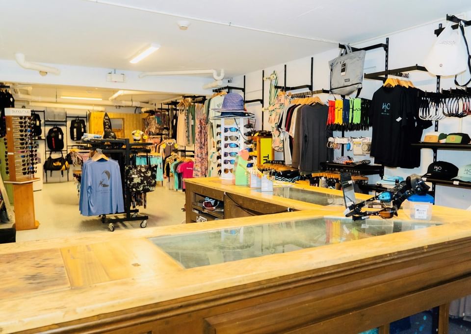 Interior of Surf Shop at H2O Life Style Resort