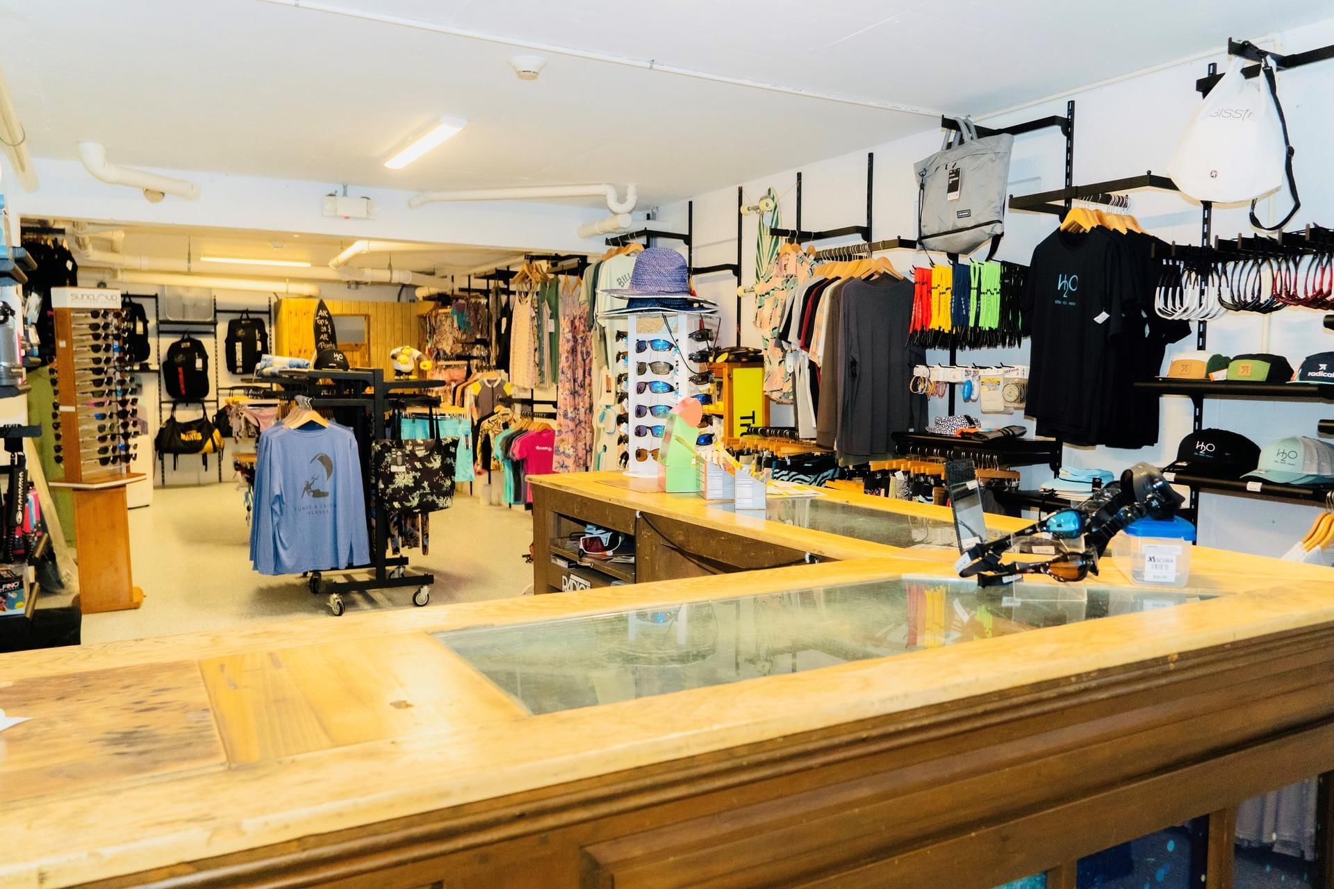 Interior of Surf Shop at H2O Life Style Resort