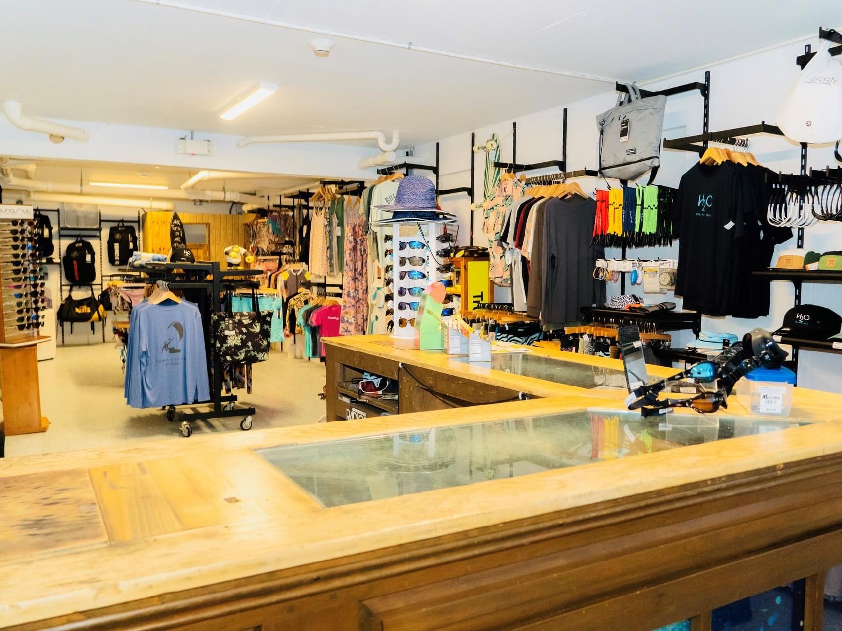 Interior of Surf Shop at H2O Life Style Resort