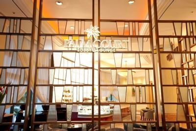 Interior of Palm Court Lobby Lounge at Hanoi Daewoo Hotel