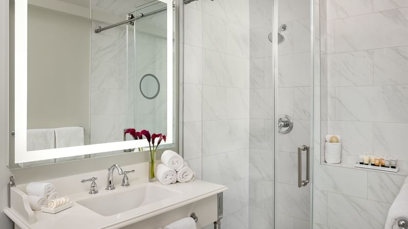 Vanity of the Corner King at Warwick Melrose Dallas