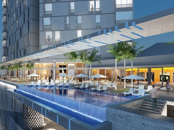 Pool at Noom Hotel Abidjan Plateau