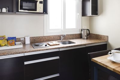 Cocina en Suite Senior en Argenta Suites Belgrano