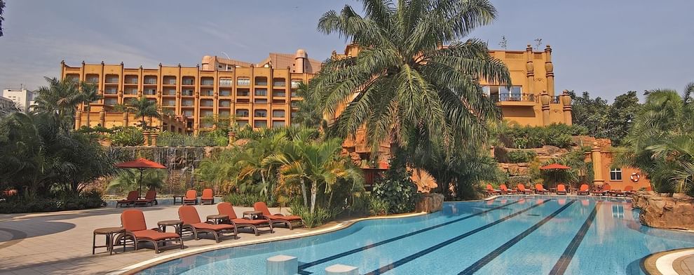 A Landscape view of The Pool Bar at Kampala Serena Hotel