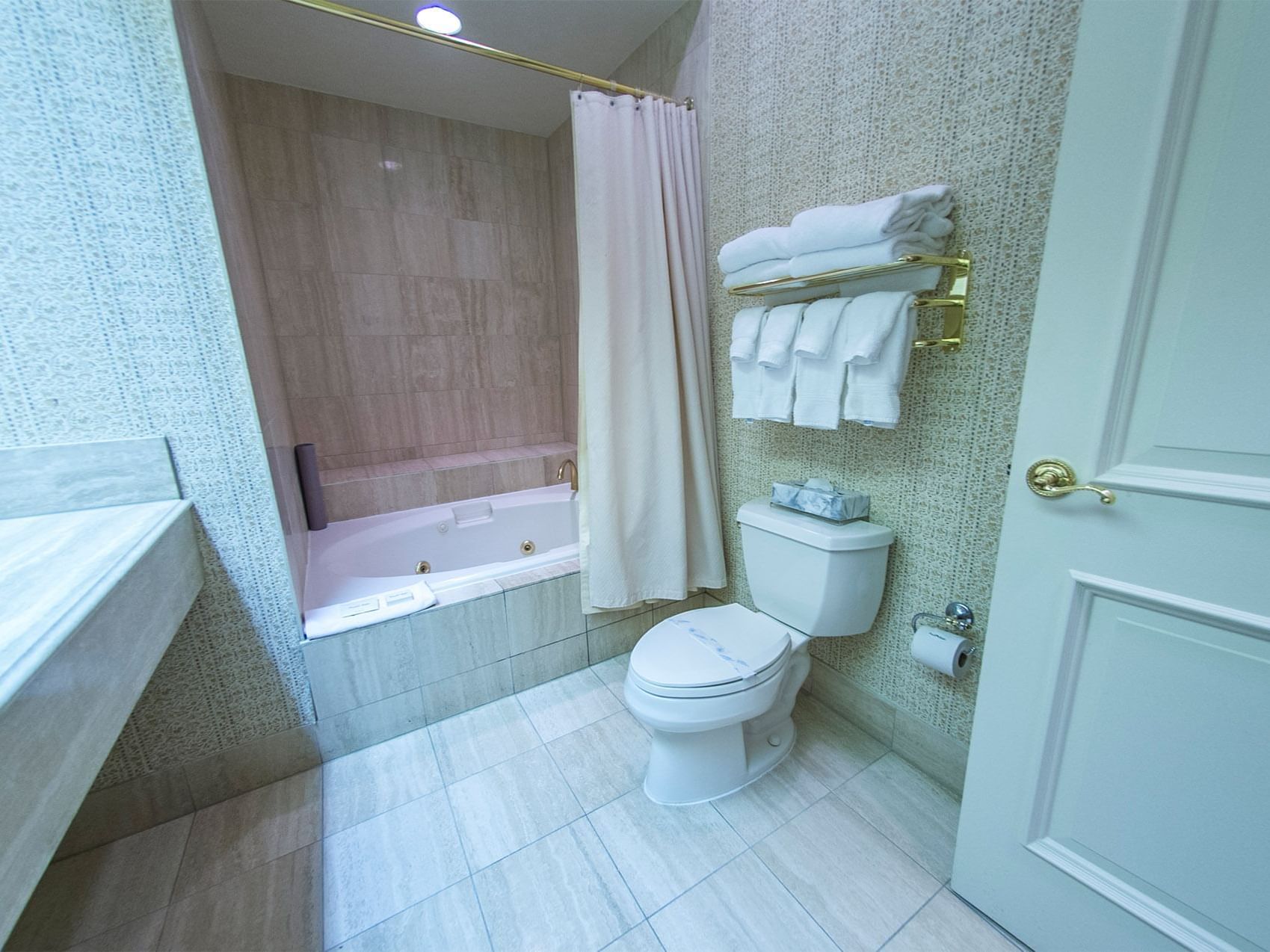 Interior view of a bathroom with Bathtub at Pearl River Resorts