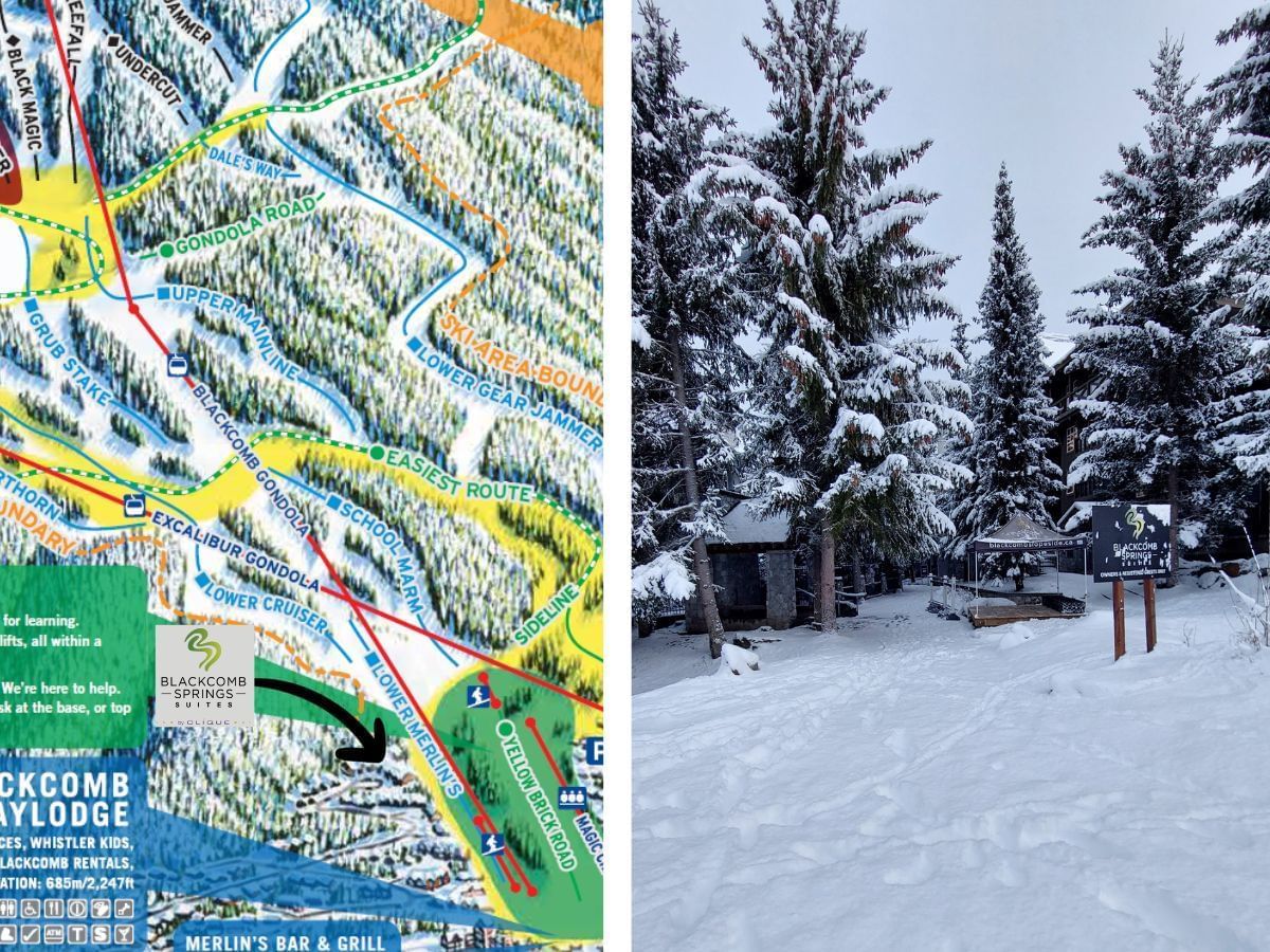 Collage image of hotel locations at Blackcomb Springs Suites