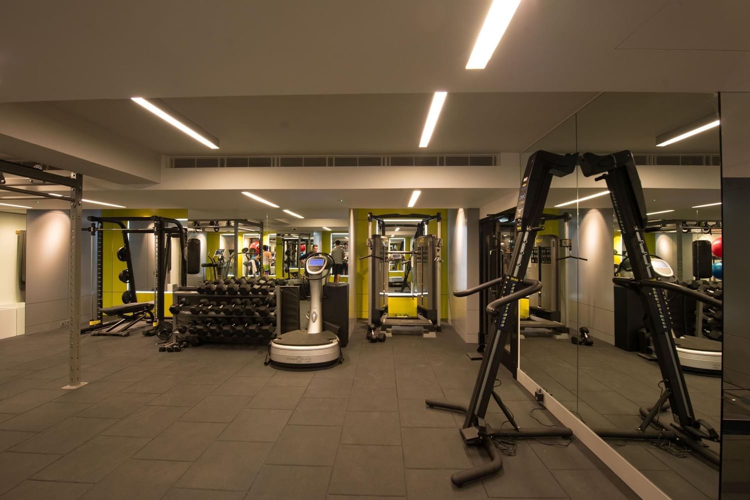 Interior of Fully equipped Gym at May Fair Hotel London