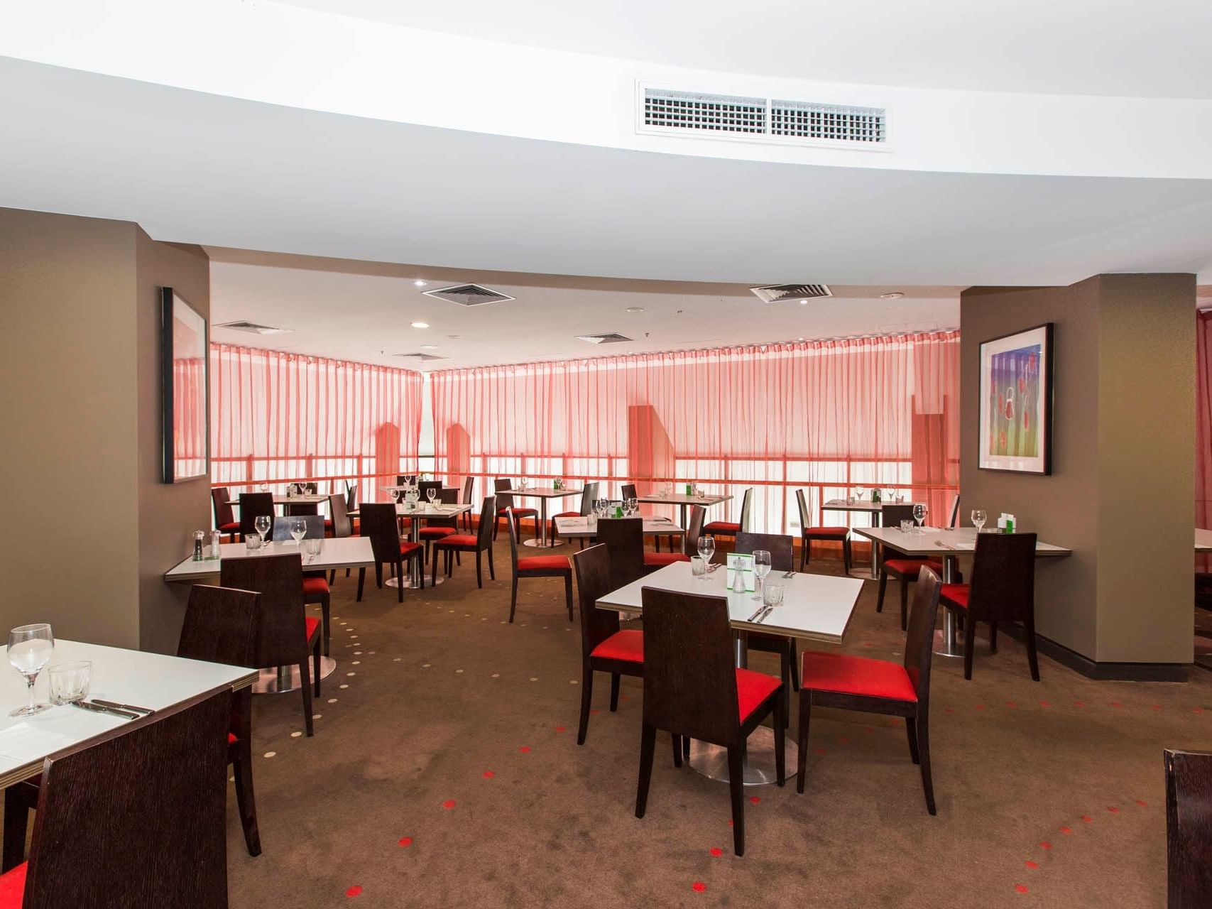 Tables in Sugar Shaker Restaurant, Grand Chancellor Townsville