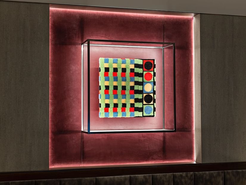 Wall decoration in Suite 7 at Fendi Private Suites