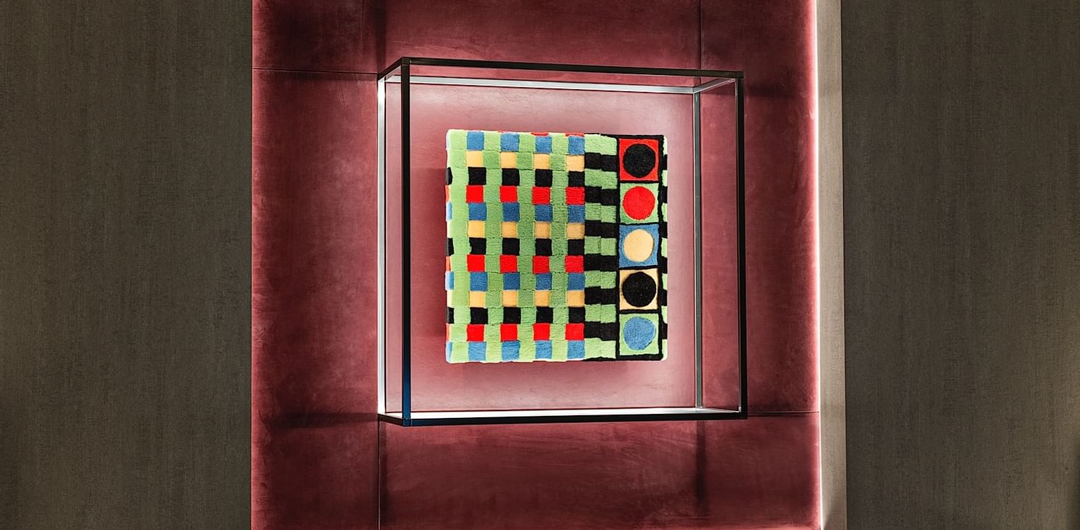 Wall decoration in Suite 7 at Fendi Private Suites