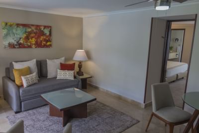 Comfortable suites living rooms in Hotels Grupo Guadalajara