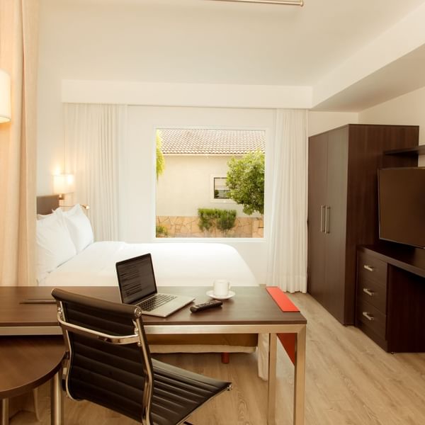 Working desk in Superior Room at Fiesta Inn