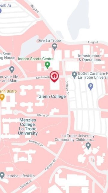 La Trobe University - North and South Apartments Map