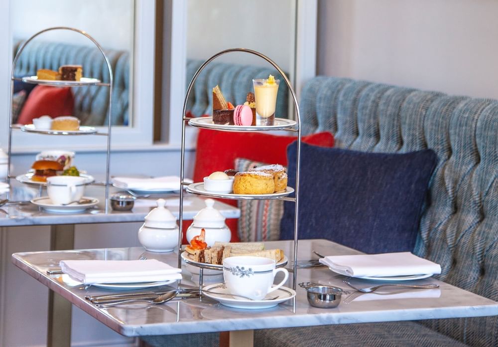 afternoon tea in Laura Ashley the Tea Room Cornwall
