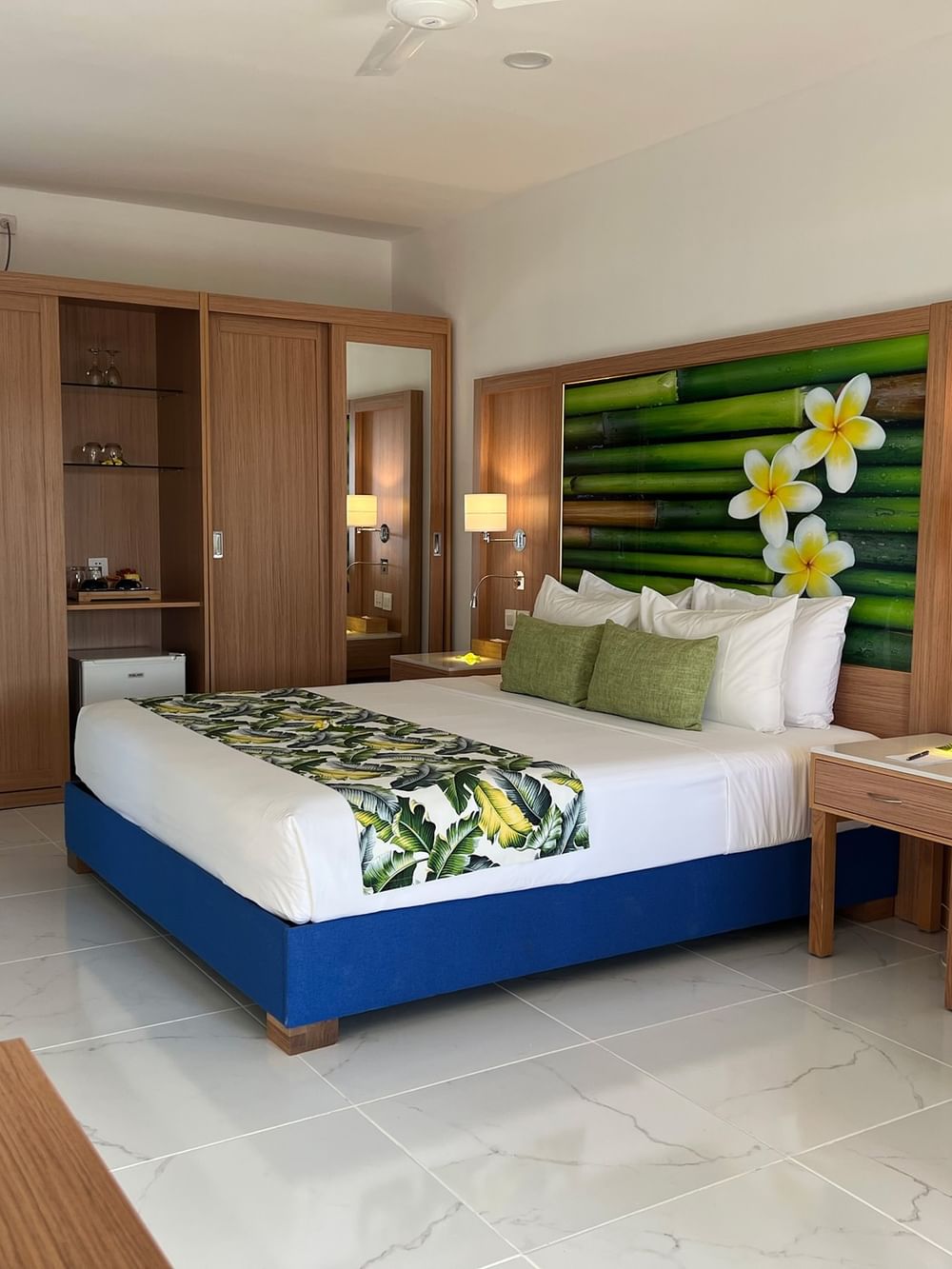 Elegant Garden View Room with tropical decor and modern amenities at Warwick Le Lagon - Vanuatu, Efate.