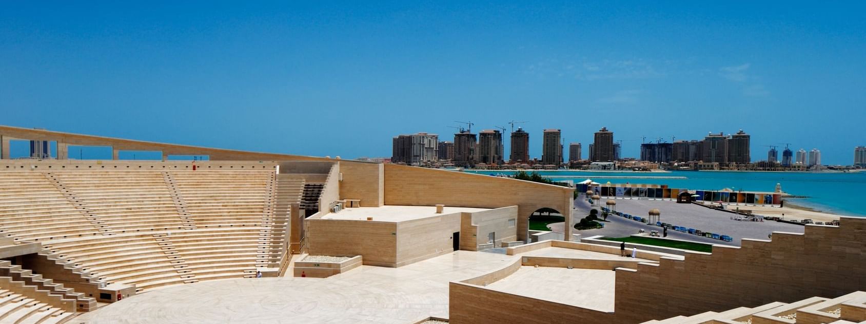 Amphitheatre of Katara Cultural Village near Strato Hotel by Warwick Doha