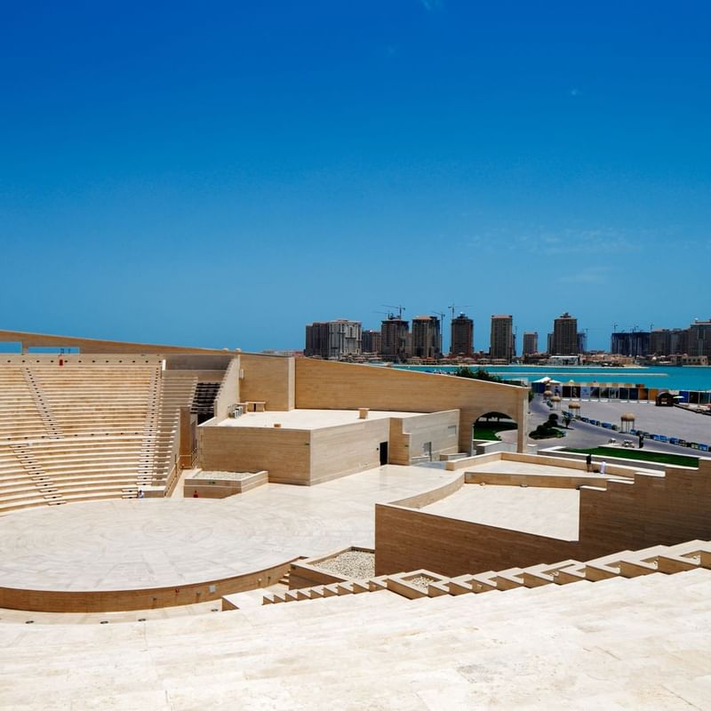 Amphitheatre of Katara Cultural Village near Strato Hotel by Warwick Doha