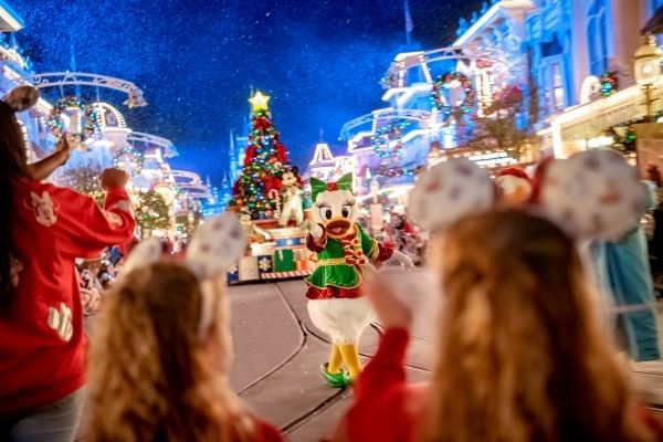 Mickey's Once Upon a Christmastime Parade is a popular feature of Mickey's Very Merry Christmas Party, one of the biggest holiday festivities at Walt Disney World Resort.