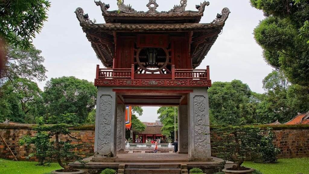 Entrance view of Temple of Literature near Sunway Hotel Hanoi