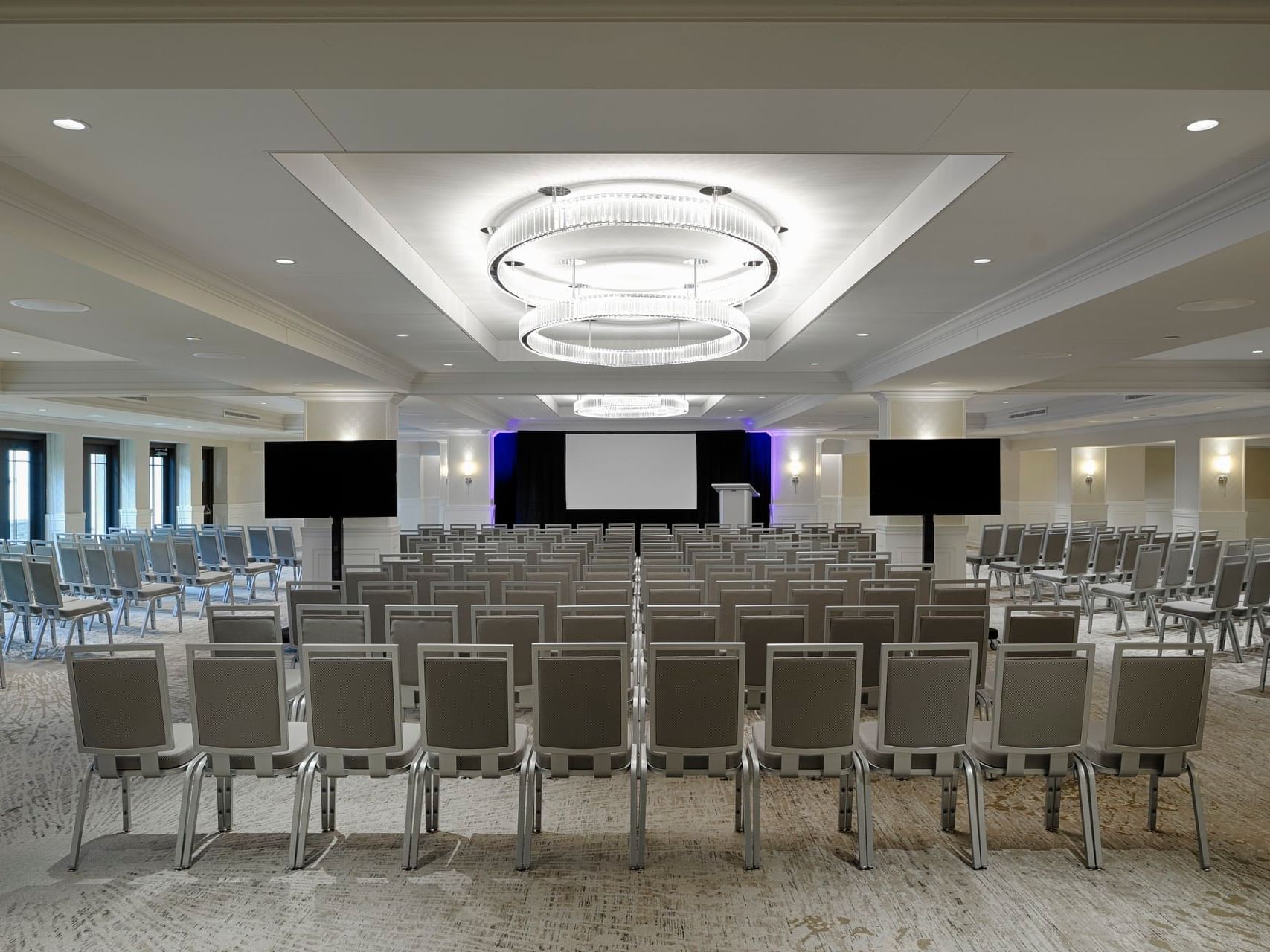 Interior of the Grand Ballroom at Kingsley Bloomfield Hills