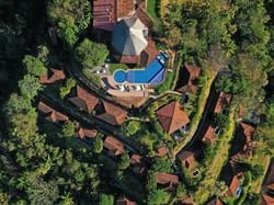 Spectacular Aerial shot of Punta Islita Hotel