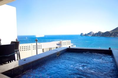 Jacuzzi pool on terrace at Cabo Villas Beach Resort