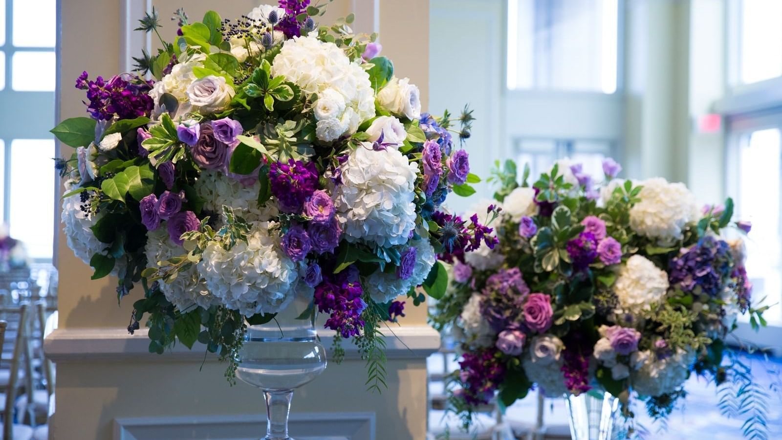 Floral wedding centerpieces