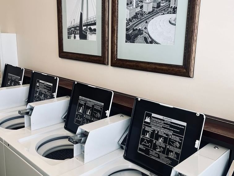 Guest Laundry room with washing machines at Hotel at Old Town