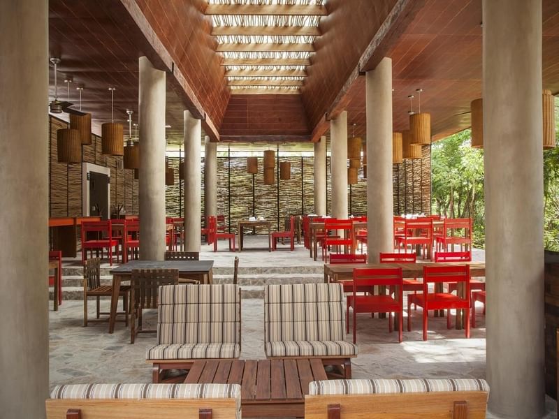 Dining with sitting area at Lool Kan in The Explorean Cozumel