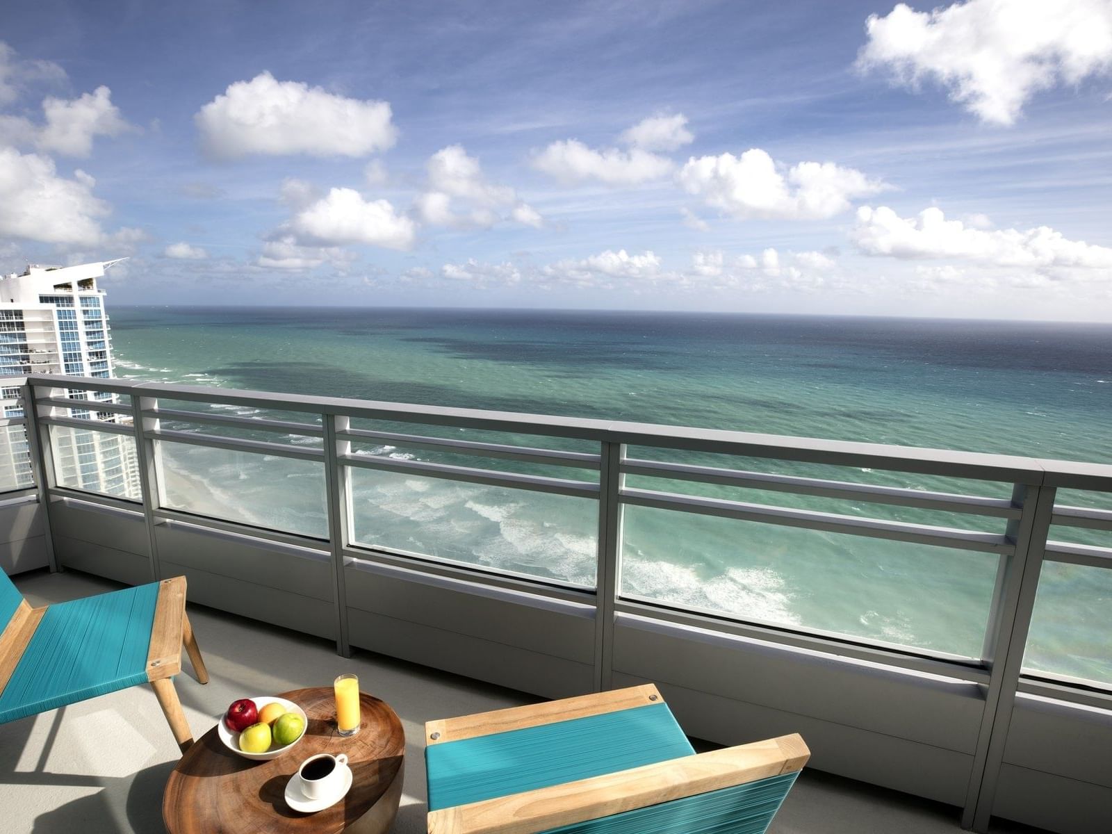 Balcony of the Oceanfront View suite at Diplomat Resort