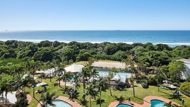 Distant view of Garden & ocean view at First Breakers Resort