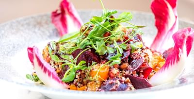 Close-up of Superfood Salad served at Easthampstead Park Hotel
