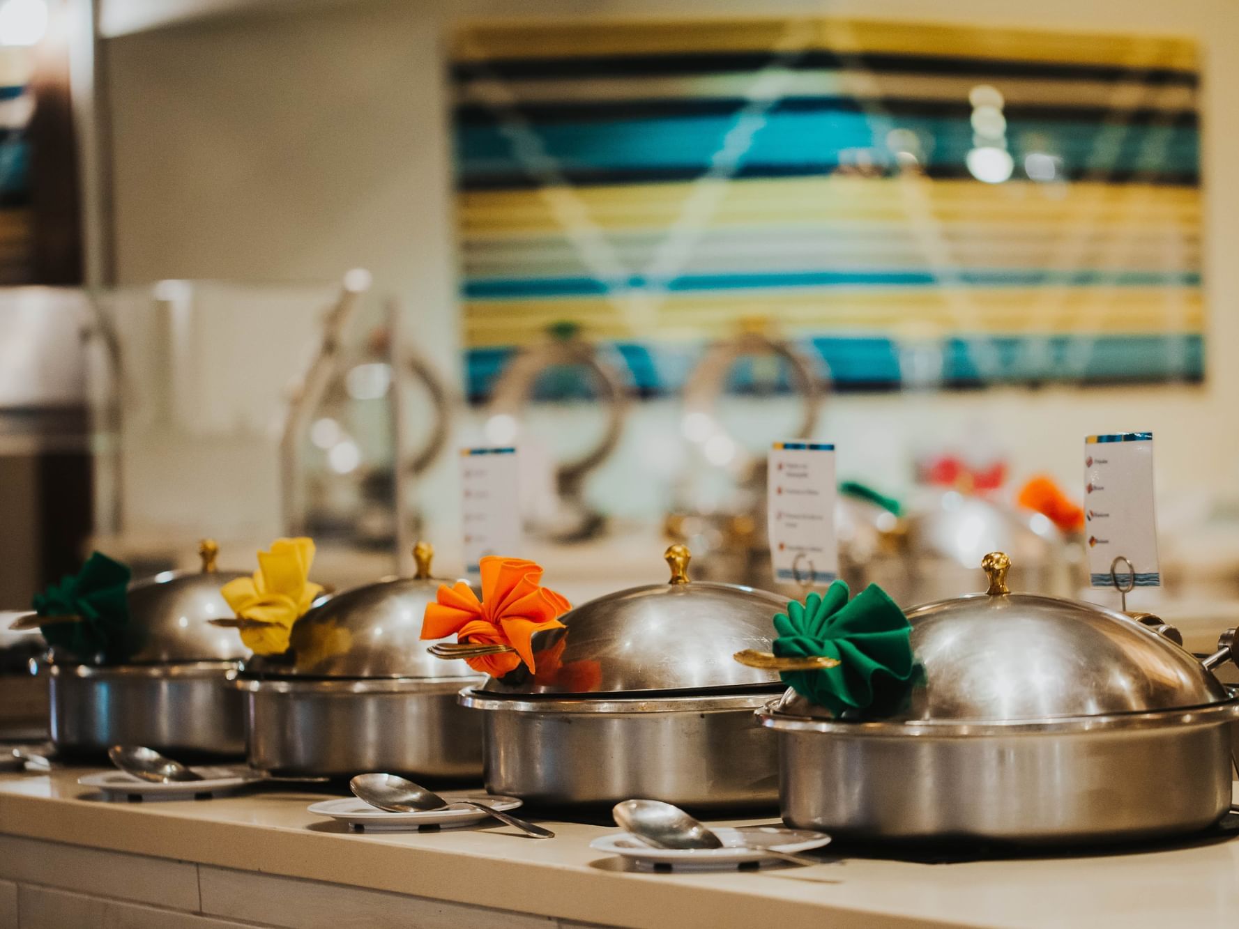 Close-up of buffet served in Calypso Restaurant at Fiesta Resort