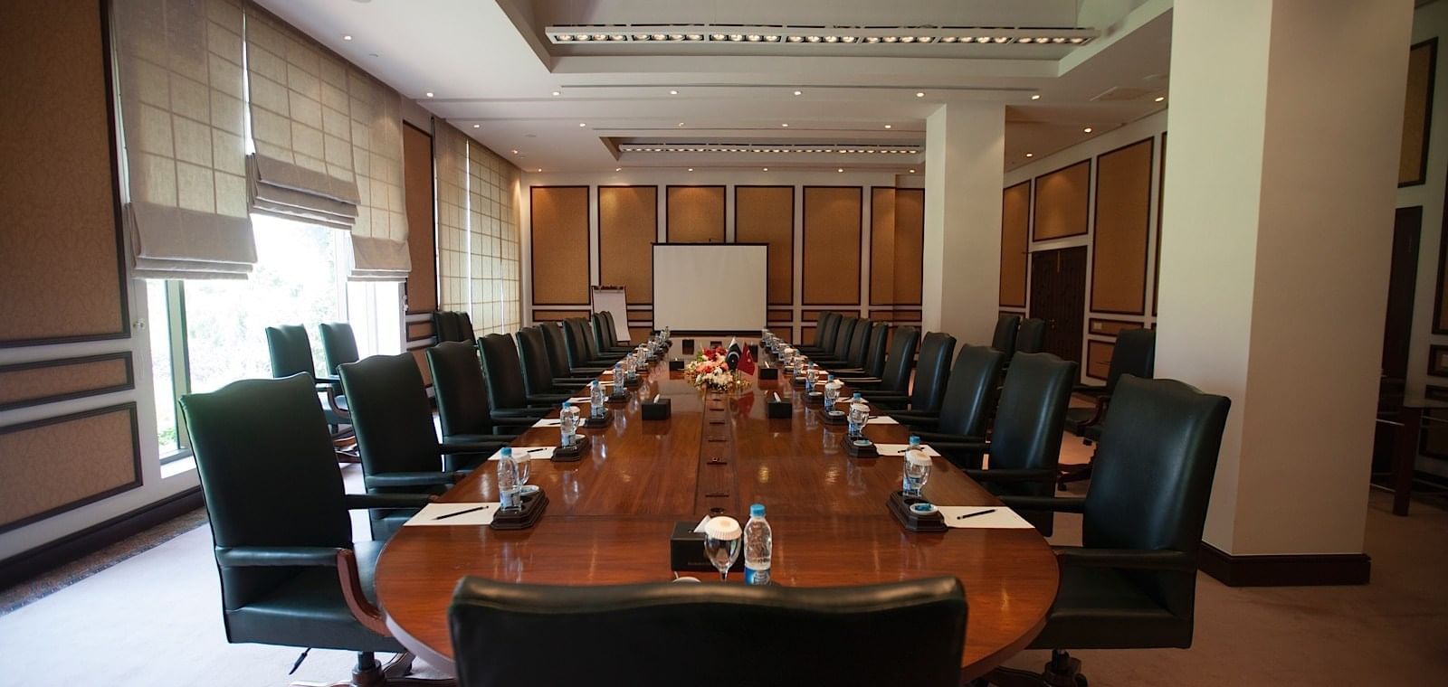 Table Setup in Pre-function Area 1 at Islamabad Serena Hotel
