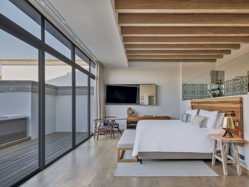 Comfy king bed in Zen Suite at Live Aqua Resorts