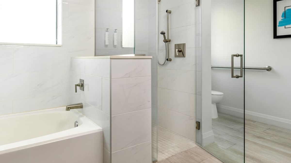 Grove Two-Bedroom Condo ADA Accessible Shower