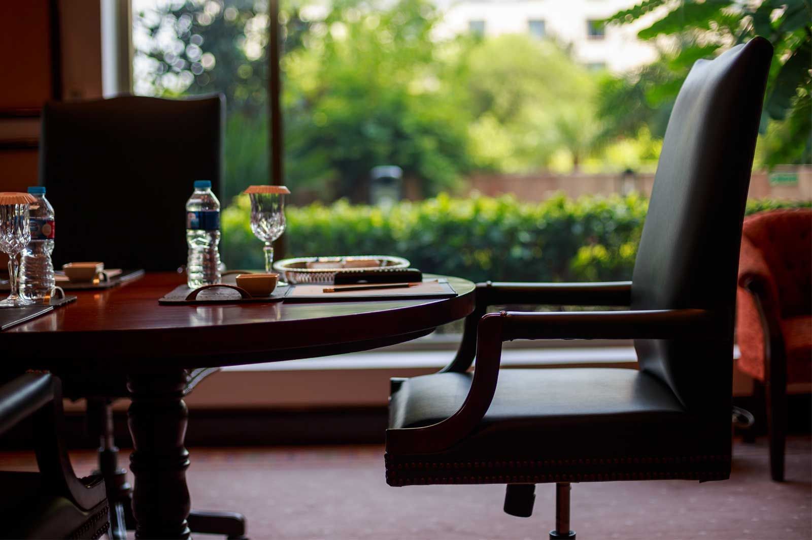 Armchair Closeup in a meeting room at Islamabad Serena Hotel