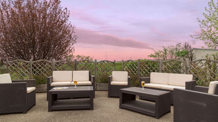 An open space lounge area at Actuel Hotel