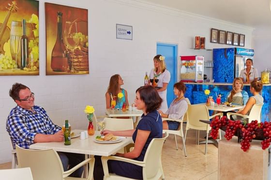 Leisure cafe in Club Mykonos 